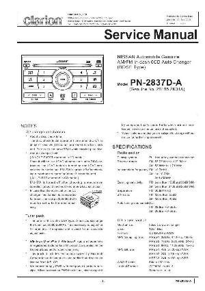 Сервисная инструкция Clarion PN-2837D ― Manual-Shop.ru