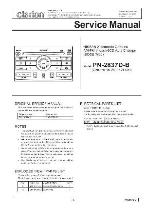 Сервисная инструкция Clarion PN-2837DB ― Manual-Shop.ru