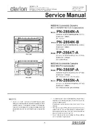 Сервисная инструкция Clarion PN-2864N, 2865F ― Manual-Shop.ru