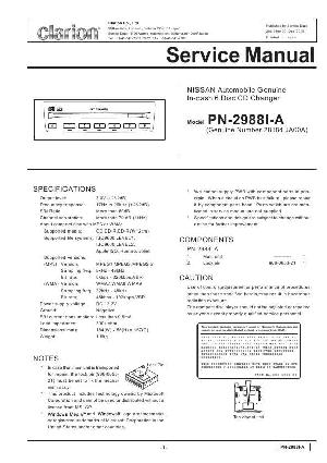 Сервисная инструкция Clarion PN-2988I ― Manual-Shop.ru