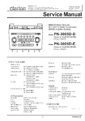 Сервисная инструкция Clarion PN-3005DD, DE ― Manual-Shop.ru