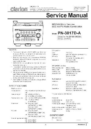 Сервисная инструкция Clarion PN-3017D-A ― Manual-Shop.ru