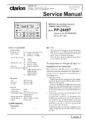 Service manual Clarion PP-2449T ― Manual-Shop.ru