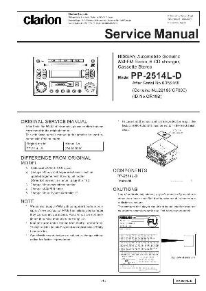 Service manual Clarion PP-2514LD ― Manual-Shop.ru