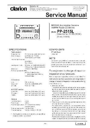 Service manual Clarion PP-2515L ― Manual-Shop.ru