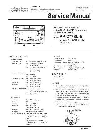 Service manual Clarion PP-2778LB ― Manual-Shop.ru