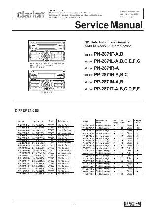 Сервисная инструкция Clarion PP-2871T ― Manual-Shop.ru