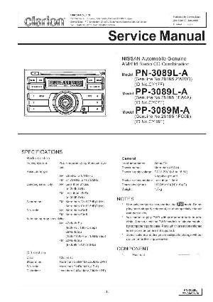 Сервисная инструкция Clarion PP-3089LA, PN-3089LA, PP-3089MA ― Manual-Shop.ru