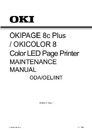 Сервисная инструкция OKI 8C+ ― Manual-Shop.ru