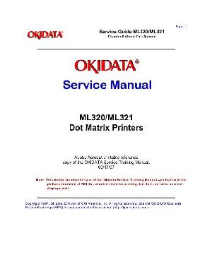 Сервисная инструкция Okidata ML-320, ML-321 ― Manual-Shop.ru