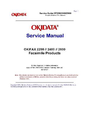 Service manual Okidata OKIFAX-2200, 2400, 2600 ― Manual-Shop.ru