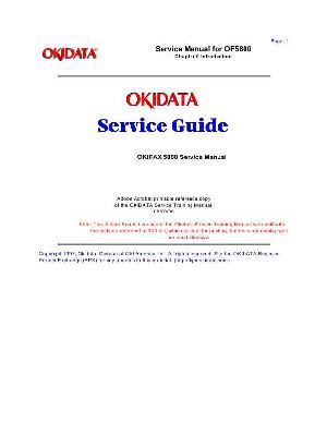 Service manual Okidata OKIFAX-5800 ― Manual-Shop.ru