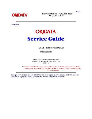 Service manual Okidata OKIJET-2500 ― Manual-Shop.ru