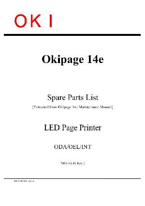 Service manual Okidata OKIPAGE-14E, PARTS ― Manual-Shop.ru