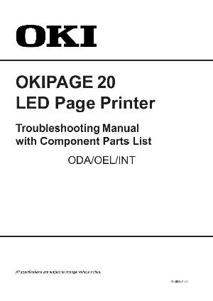 Сервисная инструкция Okidata OKIPAGE-20 ― Manual-Shop.ru