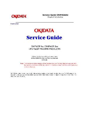 Сервисная инструкция Okidata OKIPAGE-6E, 6EX ― Manual-Shop.ru