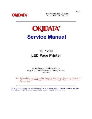 Сервисная инструкция Okidata OL-1200 ― Manual-Shop.ru