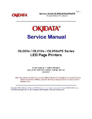 Service manual Okidata OL-600E, OL-610E, OL-610EPS ― Manual-Shop.ru