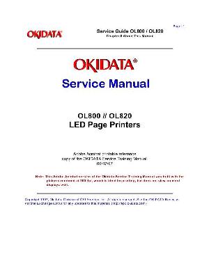 Сервисная инструкция Okidata OL-800, OL-820 ― Manual-Shop.ru