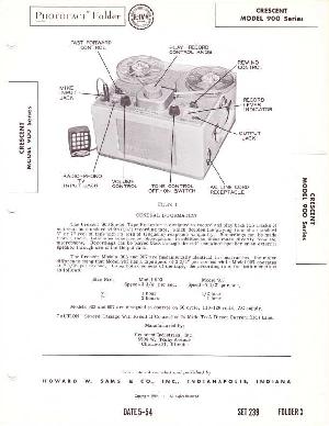 Сервисная инструкция CRESCENT 900 SERIES ― Manual-Shop.ru