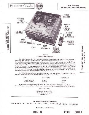 Сервисная инструкция RCA VICTOR SRT-403 (MI-15917) ― Manual-Shop.ru