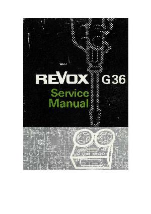 Сервисная инструкция REVOX G36 ― Manual-Shop.ru