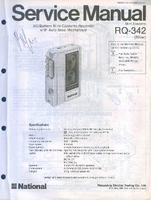 Service manual NATIONAL RQ-342 ― Manual-Shop.ru