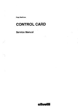 Service manual Olivetti CONTROL CARD ― Manual-Shop.ru