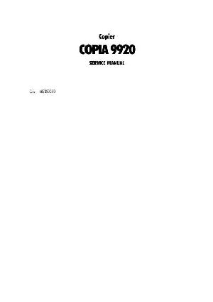 Service manual Olivetti COPIA 9920 ― Manual-Shop.ru