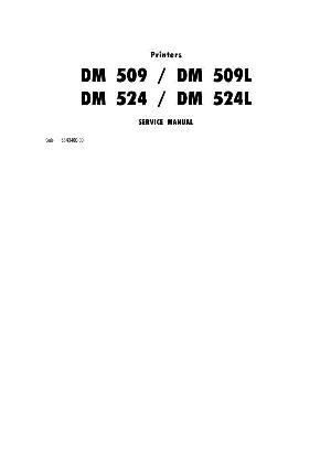 Сервисная инструкция Olivetti DM-524, DM-524L, DM-509, DM-509L ― Manual-Shop.ru
