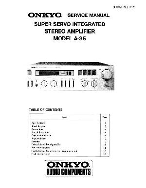 Сервисная инструкция Onkyo A-35 ― Manual-Shop.ru