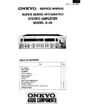 Service manual Onkyo A-45 ― Manual-Shop.ru