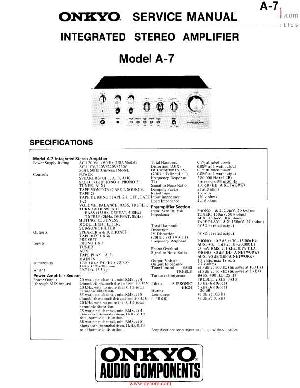 Service manual Onkyo A-7 ― Manual-Shop.ru