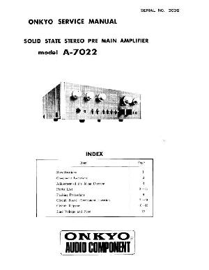 Service manual Onkyo A-7022 ― Manual-Shop.ru