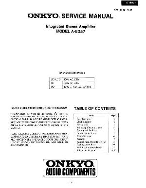 Service manual Onkyo A-8057 ― Manual-Shop.ru