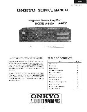 Service manual Onkyo A-8130, A-8420 ― Manual-Shop.ru