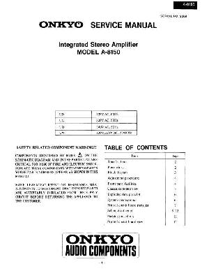 Service manual Onkyo A-8150 ― Manual-Shop.ru