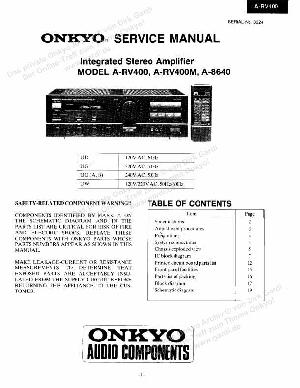 Сервисная инструкция Onkyo A-8640 ― Manual-Shop.ru