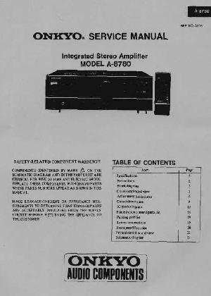 Service manual Onkyo A-8780 ― Manual-Shop.ru