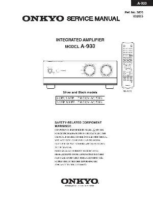 Сервисная инструкция Onkyo A-933 ― Manual-Shop.ru