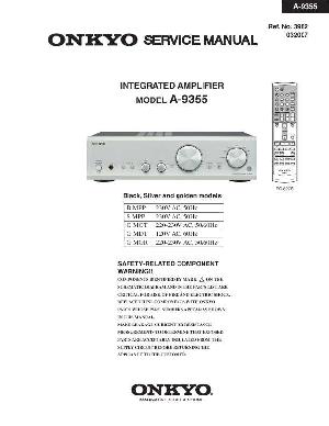 Сервисная инструкция Onkyo A-9355 ― Manual-Shop.ru