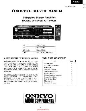 Сервисная инструкция Onkyo A-RV400, A-R400M ― Manual-Shop.ru