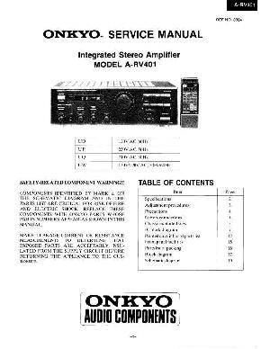 Сервисная инструкция Onkyo A-RV401 ― Manual-Shop.ru