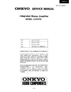 Сервисная инструкция Onkyo A-RV410 ― Manual-Shop.ru