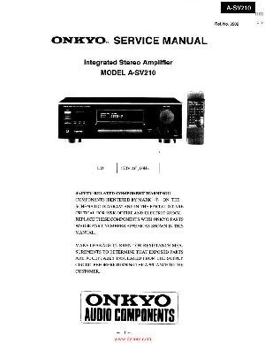 Service manual Onkyo A-SV210 ― Manual-Shop.ru