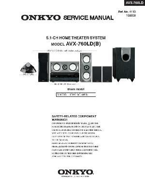 Сервисная инструкция Onkyo AVX-760LD ― Manual-Shop.ru