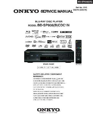 Сервисная инструкция Onkyo BD-SP808 ― Manual-Shop.ru