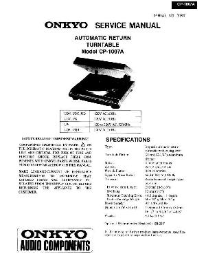 Service manual Onkyo CP-1007A ― Manual-Shop.ru