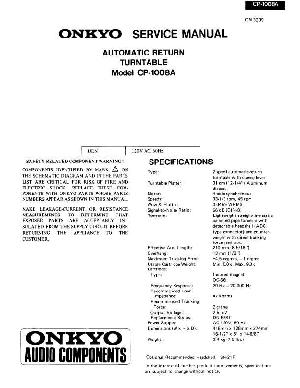 Service manual Onkyo CP-1008A ― Manual-Shop.ru