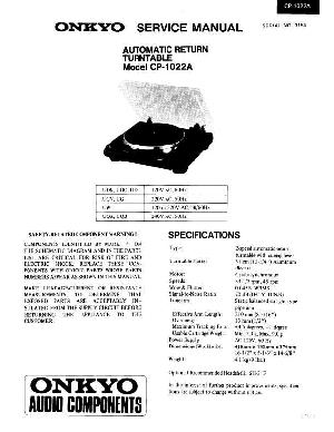 Service manual Onkyo CP-1022A ― Manual-Shop.ru